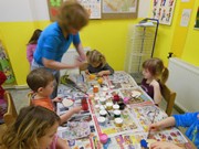 Malování na dřevěné magnetky